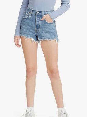 Levi's 501 Distressed Denim Cutoff Shorts
